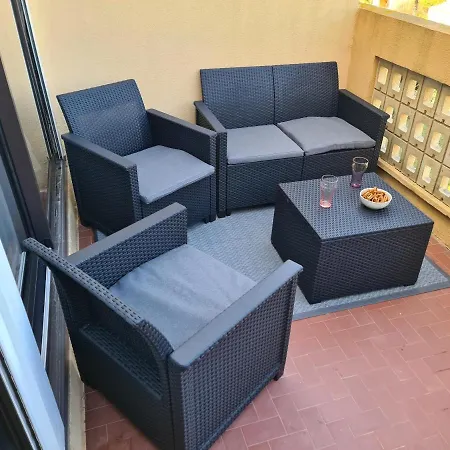 Studio Vue Mer, Balcon, Piscine, Clim, Parking Prive Apartament