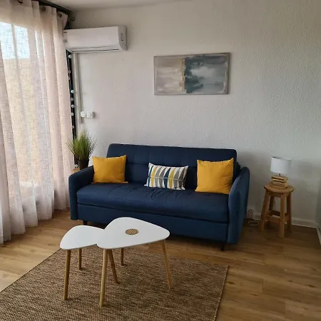 Studio Vue Mer, Balcon, Piscine, Clim, Parking Prive Apartament Le Barcarès