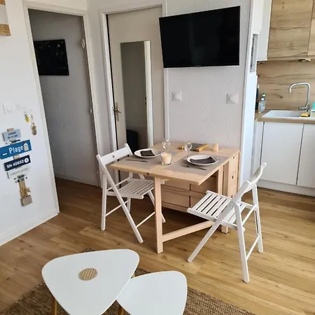 Studio Vue Mer, Balcon, Piscine, Clim, Parking Prive * Le Barcarès