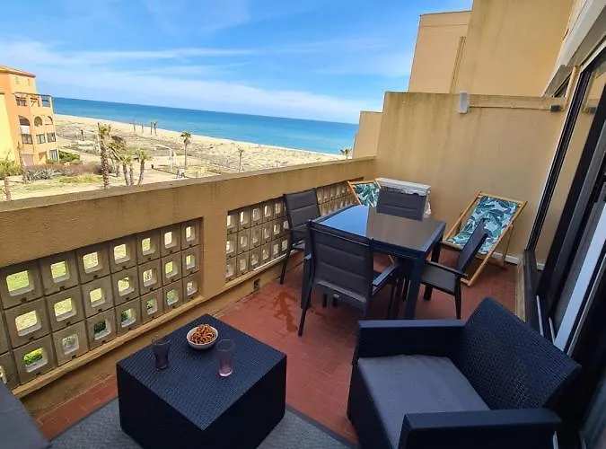 Studio Vue Mer, Balcon, Piscine, Clim, Parking Prive