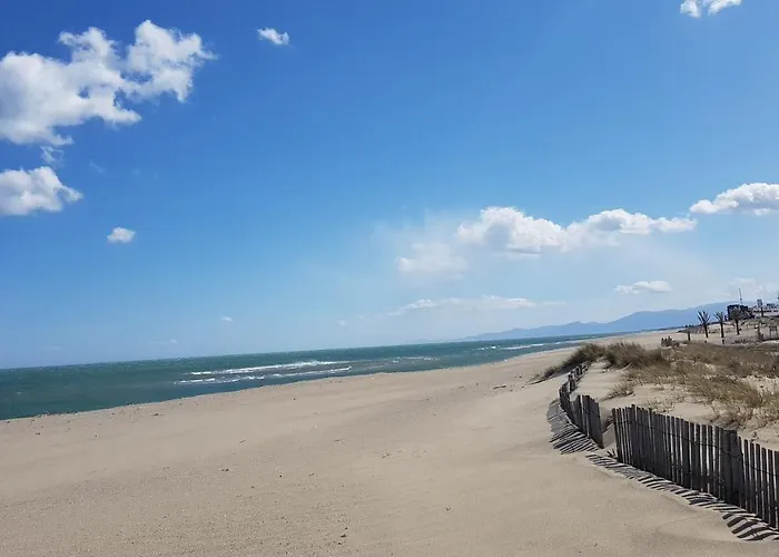 شقة Studio Vue Mer, Balcon, Piscine, Clim, Parking Prive Le Barcarès